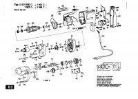 Bosch 0 601 156 742 ELECTRONIC Drill 240 V / GB Spare Parts ELECTRONIC